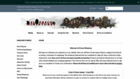What Elgrecominiatures.co.uk website looked like in 2020 (3 years ago)