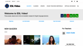 What Eslvideo.com website looked like in 2020 (3 years ago)