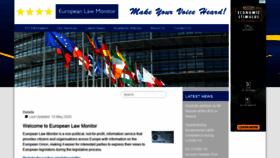 What Europeanlawmonitor.org website looked like in 2020 (3 years ago)