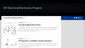 What Electricalbasicprojects.com website looked like in 2020 (3 years ago)
