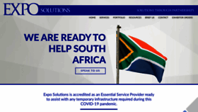What Exposolutions.co.za website looked like in 2020 (3 years ago)