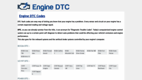 What Enginedtc.com website looked like in 2020 (3 years ago)