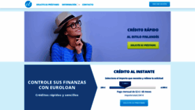 What Euroloan.es website looked like in 2020 (3 years ago)