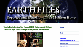 What Earthfiles.com website looked like in 2020 (3 years ago)