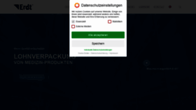 What Erdt-gruppe.de website looked like in 2020 (6 years ago)