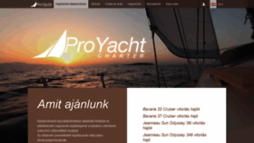 What Elyacht.hu website looked like in 2020 (3 years ago)