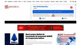 What Esporteemidia.com website looked like in 2020 (3 years ago)