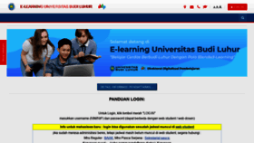 What Elearning.budiluhur.ac.id website looked like in 2020 (3 years ago)