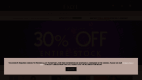 What Excelclothing.com website looked like in 2020 (3 years ago)