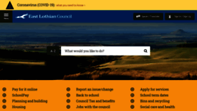 What Eastlothian.gov.uk website looked like in 2020 (3 years ago)
