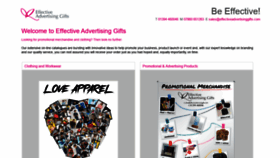 What Effectiveadvertisinggifts.com website looked like in 2020 (3 years ago)