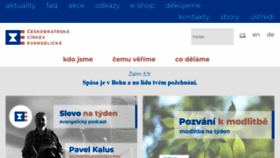 What E-cirkev.cz website looked like in 2020 (3 years ago)