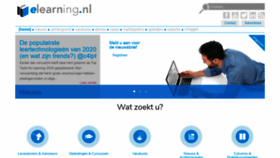 What E-learning.nl website looked like in 2020 (3 years ago)