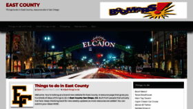 What Eastcounty.com website looked like in 2020 (3 years ago)