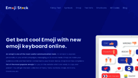 What Emojistock.com website looked like in 2020 (3 years ago)