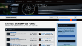 What E36.de website looked like in 2020 (3 years ago)