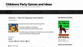What Echildrenspartygames.com website looked like in 2020 (3 years ago)