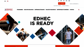 What Edhec.com website looked like in 2020 (3 years ago)