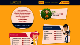 What Egyperces.hu website looked like in 2020 (3 years ago)