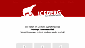 What Eisberg.at website looked like in 2020 (4 years ago)
