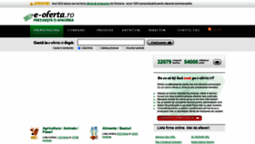 What E-oferta.ro website looked like in 2020 (3 years ago)