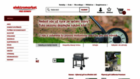 What Elektromarket.cz website looked like in 2020 (3 years ago)