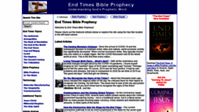 What End-times-bible-prophecy.com website looked like in 2020 (3 years ago)