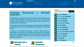 What Educacao.cc website looked like in 2020 (3 years ago)