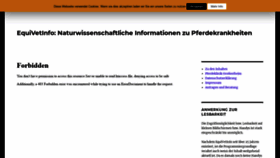 What Equivetinfo.de website looked like in 2020 (3 years ago)