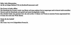 What Erdgasfahrer-forum.de website looked like in 2020 (3 years ago)