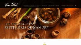 What Escargots.info website looked like in 2020 (3 years ago)
