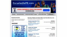 What Escuelasdepr.com website looked like in 2020 (3 years ago)