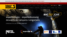 What Espeleologia.cat website looked like in 2020 (3 years ago)