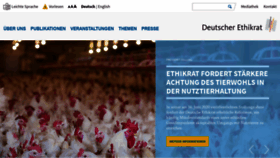 What Ethikrat.org website looked like in 2020 (3 years ago)