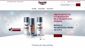 What Eucerin.sk website looked like in 2020 (3 years ago)