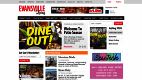 What Evansvilleliving.com website looked like in 2020 (3 years ago)