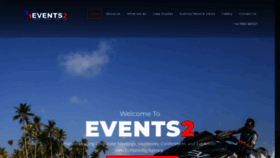 What Events2.com website looked like in 2020 (3 years ago)