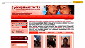 What Evropska-seznamka.cz website looked like in 2020 (4 years ago)
