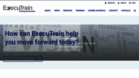 What Executrain.com website looked like in 2020 (3 years ago)