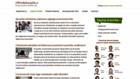 What Ewindykacja24.pl website looked like in 2020 (3 years ago)