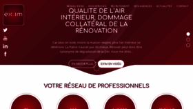What Exim-expertises.fr website looked like in 2020 (3 years ago)