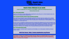What Expatsvoice.org website looked like in 2020 (3 years ago)