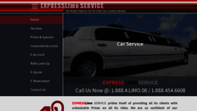 What Expresslimoservice.com website looked like in 2020 (3 years ago)