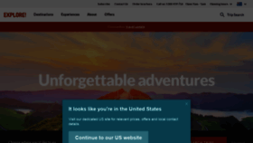 What Exploreworldwide.com.au website looked like in 2020 (3 years ago)