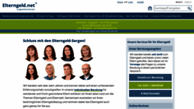 What Elterngeld.net website looked like in 2020 (3 years ago)