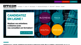What Efficom.fr website looked like in 2020 (3 years ago)