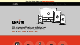 What Enketo.org website looked like in 2020 (3 years ago)