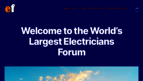 What Electriciansforums.co.uk website looked like in 2020 (3 years ago)
