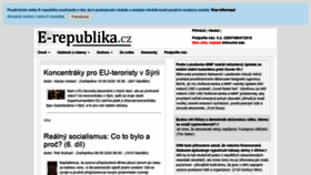 What E-republika.cz website looked like in 2020 (3 years ago)
