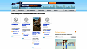 What Encontrajacarezinho.com.br website looked like in 2020 (3 years ago)